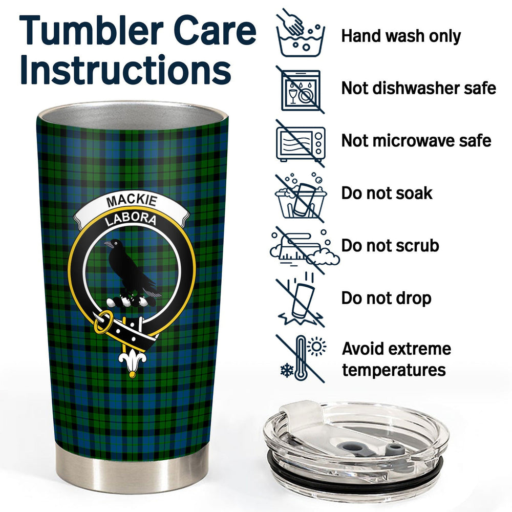 Clan MacKie Tartan Crest Tumbler PR97 Clan Mackie Tartan Today   