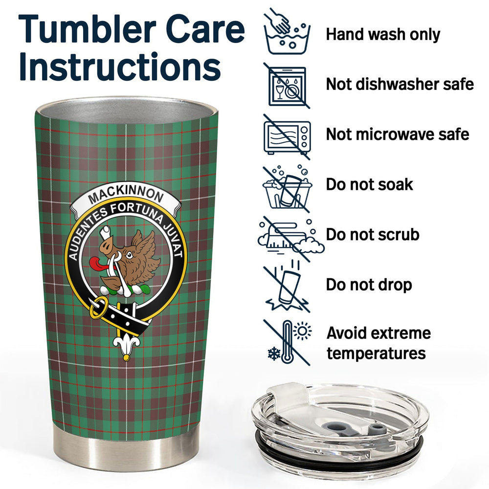 Clan MacKinnon Hunting Ancient Tartan Crest Tumbler BS63 Clan MacKinnon Tartan Today   