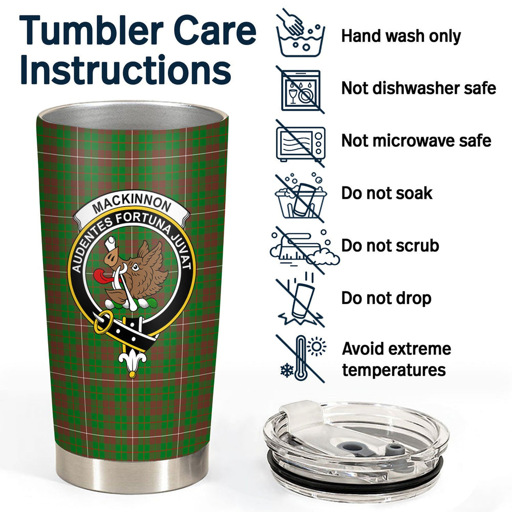 Clan MacKinnon Hunting Modern Tartan Crest Tumbler BV23 Clan MacKinnon Tartan Today   