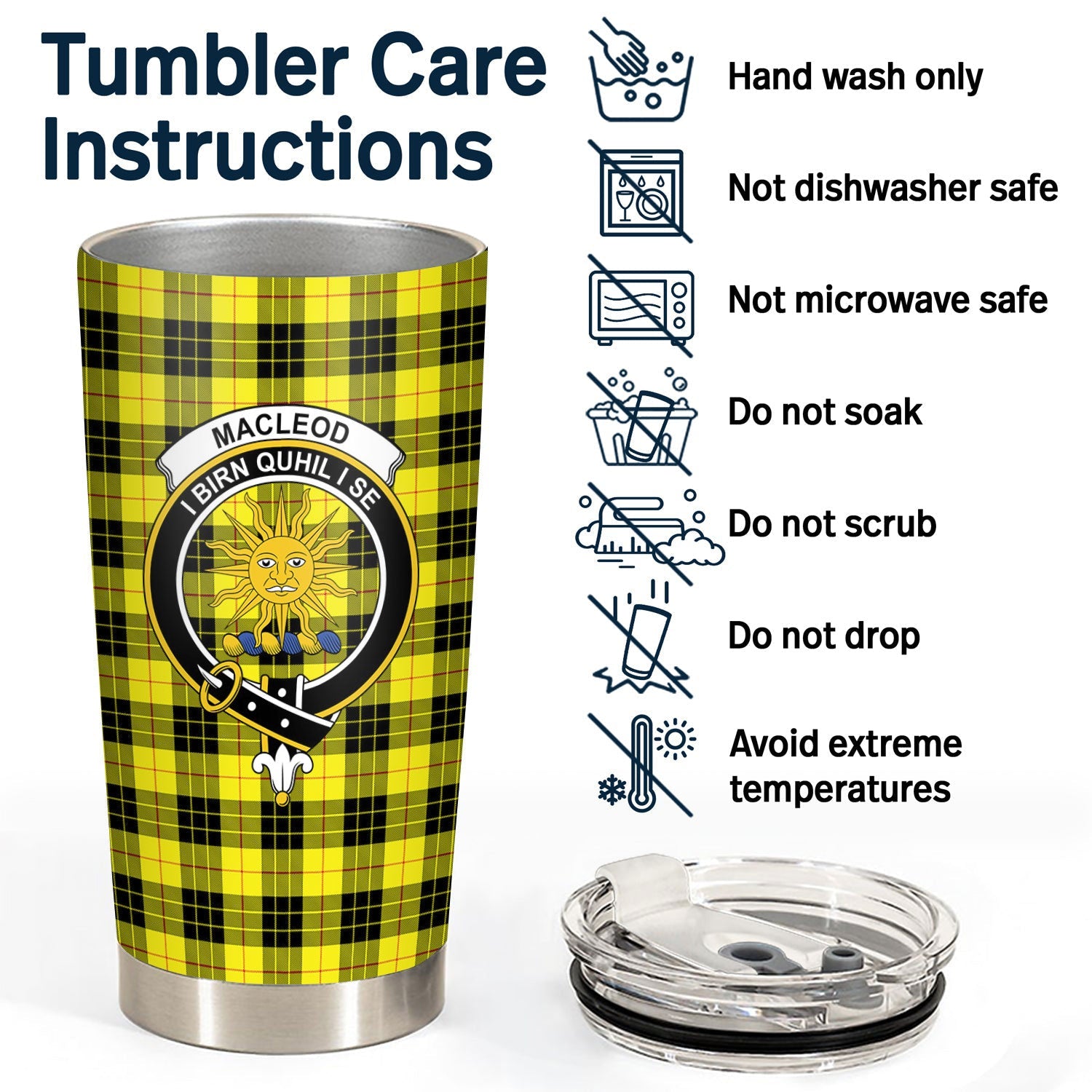 Clan MacLeod of Lewis Modern Tartan Crest Tumbler KP78 Clan Hall Tartan Today   