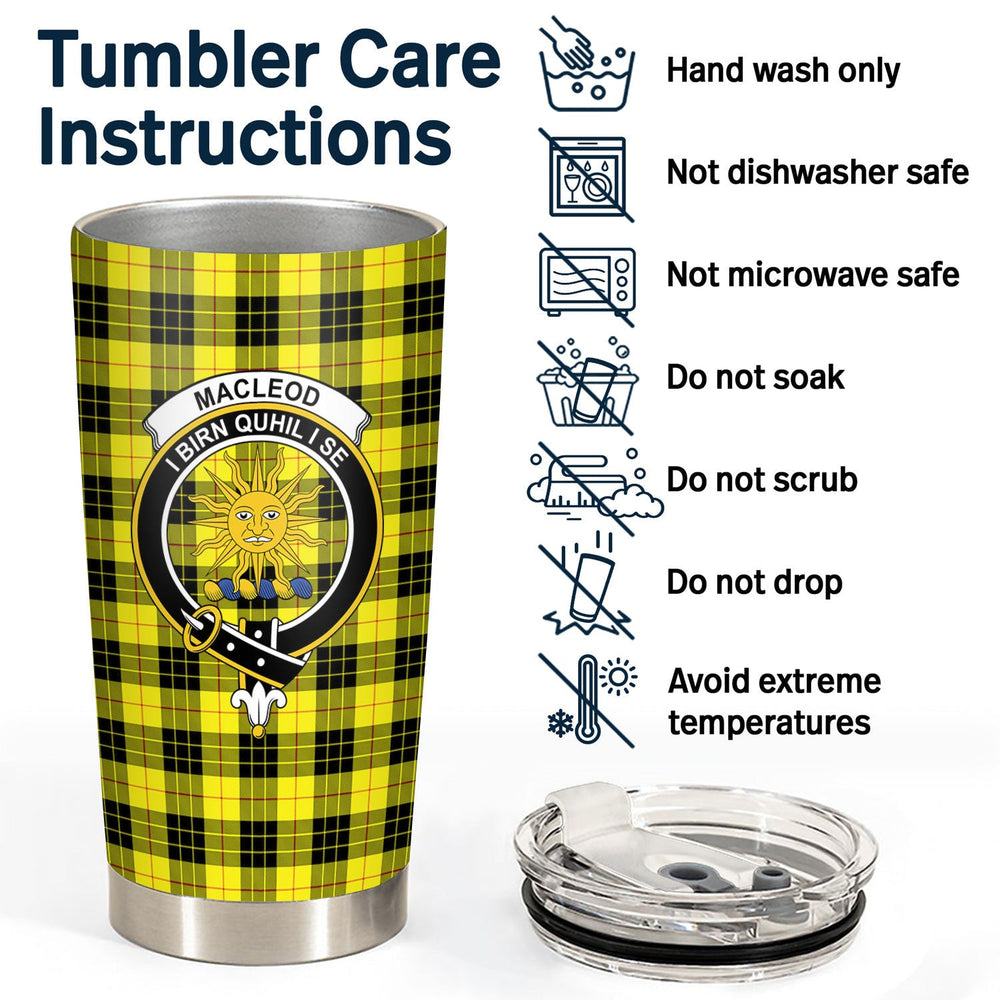 Clan MacLeod of Lewis Modern Tartan Crest Tumbler KP78 Clan Hall Tartan Today   