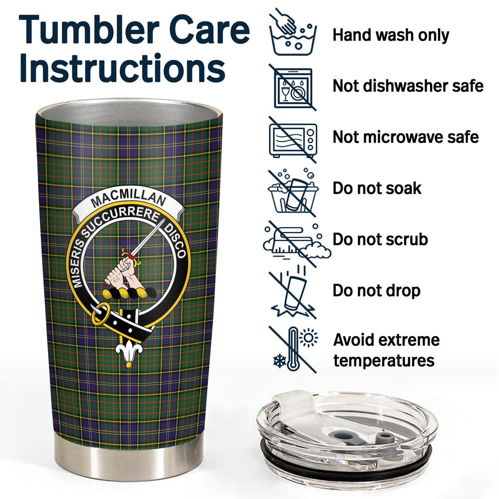 Clan MacMillan Hunting Modern Tartan Crest Tumbler DL29 Clan MacMillan Tartan Today   