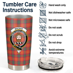 Clan MacNab Ancient Tartan Crest Tumbler XM59 Clan MacNab Tartan Today   