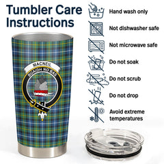 Clan MacNeil of Barra Ancient Tartan Crest Tumbler TZ91 Clan MacNeil / MacNeill Tartan Today   