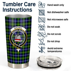 Clan MacNeil of Barra Modern Tartan Crest Tumbler BD81 Clan MacNeil / MacNeill Tartan Today   