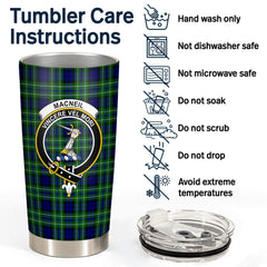 Clan MacNeil of Colonsay Modern Tartan Crest Tumbler LM67 Clan MacNeil / MacNeill Tartan Today   