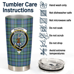 Clan MacPhail Hunting Ancient Tartan Crest Tumbler AK10 Clan MacPhail Tartan Today   