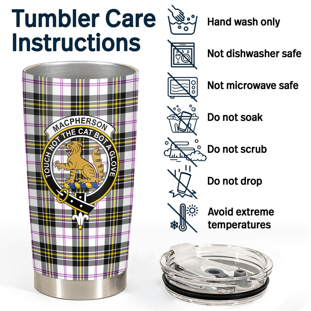 Clan MacPherson Dress Modern Tartan Crest Tumbler WM87 Clan MacPherson Tartan Today   