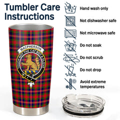 Clan MacPherson Modern Tartan Crest Tumbler RX18 Clan MacPherson Tartan Today   