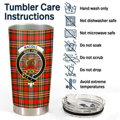 Clan Makgill Tartan Crest Tumbler GJ24 Clan Hall Tartan Today   