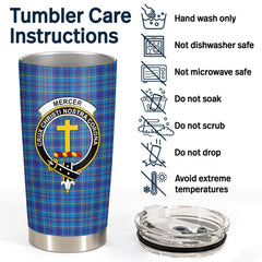 Clan Mercer Modern Tartan Crest Tumbler XD23 Clan Mercer Tartan Today   