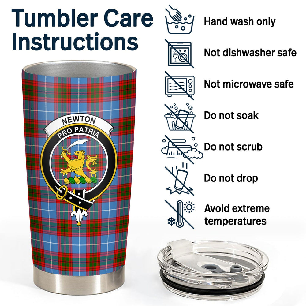 Clan Newton Tartan Crest Tumbler SY71 Clan Newton Tartan Today   