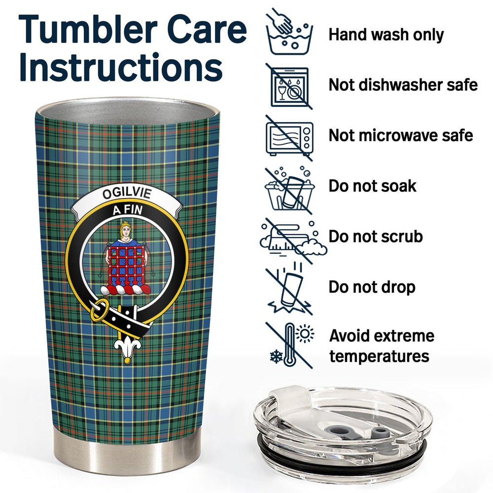 Clan Ogilvie Hunting Ancient Tartan Crest Tumbler IA72 Clan Ogilvie Tartan Today   