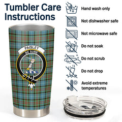 Clan Paisley District Tartan Crest Tumbler WR59 Clan Paisley Tartan Today   