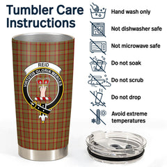 Clan Reid Ancient Tartan Crest Tumbler JA83 Clan Hall Tartan Today   