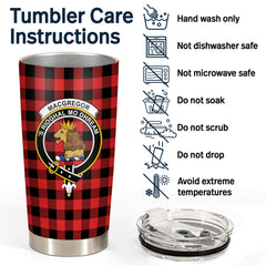 Clan Rob Roy MacGregor Modern Tartan Crest Tumbler FG31 Clan MacGregor Tartan Today   