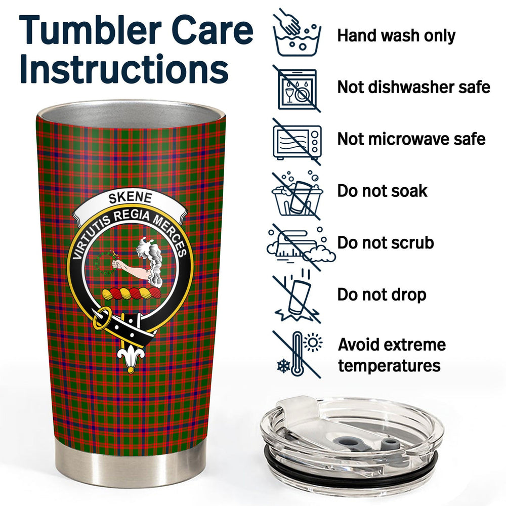 Clan Skene Modern Tartan Crest Tumbler SW39 Clan Skene Tartan Today   