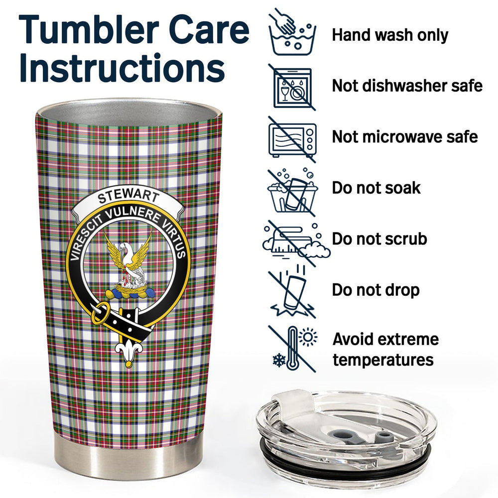 Clan Stewart Dress Modern Tartan Crest Tumbler MR40 Clan Stewart Tartan Today   