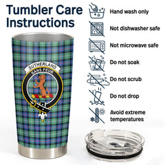 Clan Sutherland Old Ancient Tartan Crest Tumbler PP49 Clan Sutherland Tartan Today   