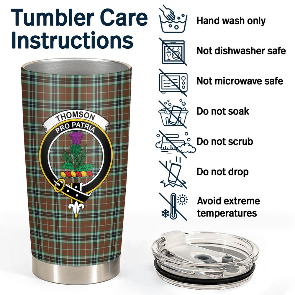Clan Thomson Hunting Modern Tartan Crest Tumbler YY22 Clan Thomson Tartan Today   