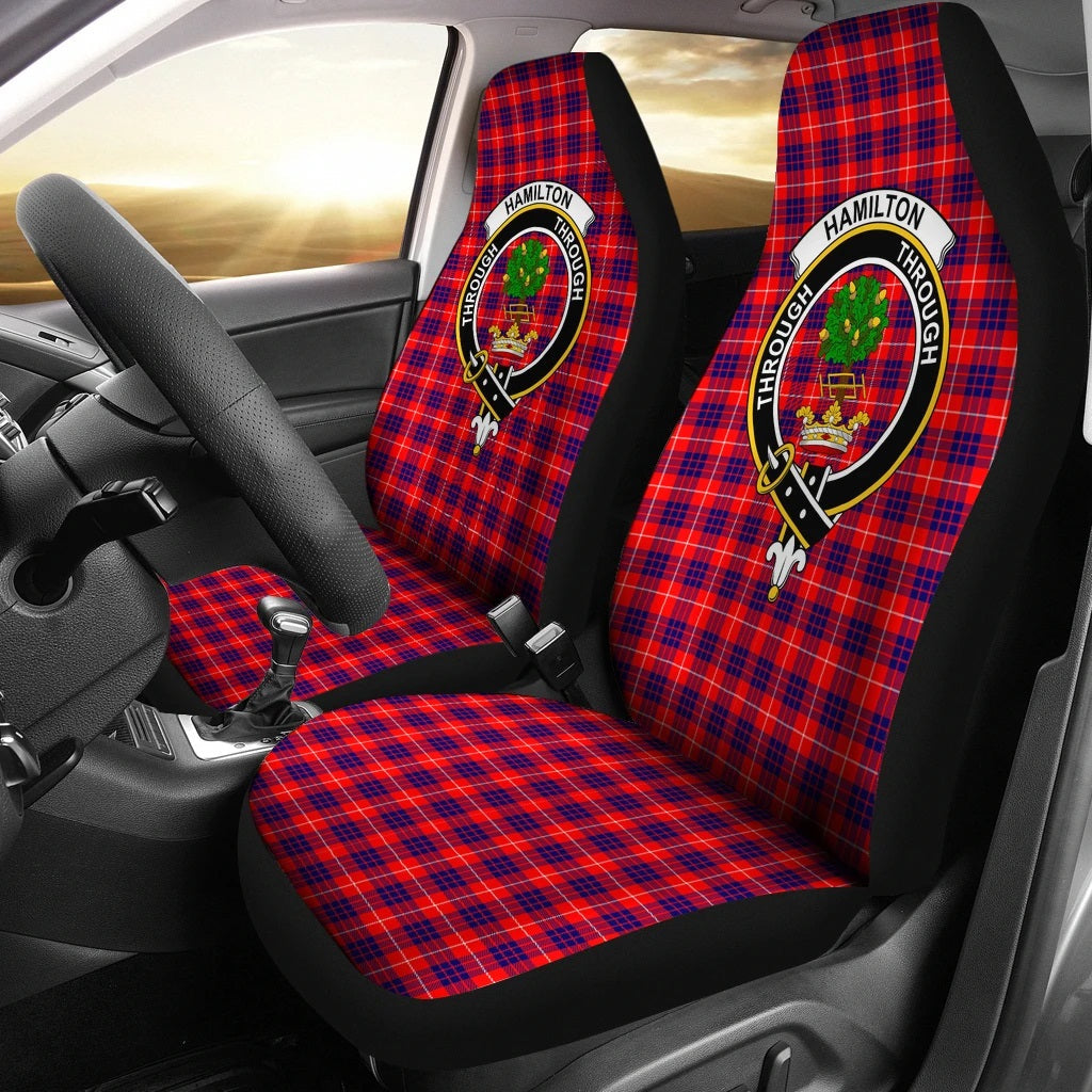 Clan Hamilton Ancient Family Modern Tartan Crest Car seat Cover BL24 Clan Hamilton Tartan Today   