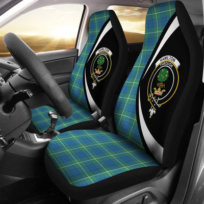 Clan Hamilton Hunting Ancient Tartan Family Crest Car Seat Cover GW89