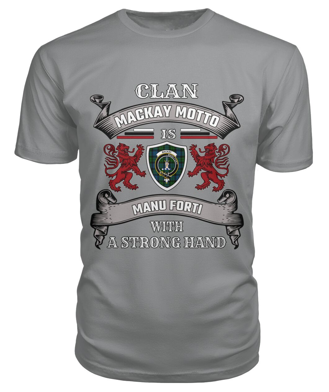 Clan Mackay Family Tartan 2D T-Shirt -  Special VersionVO11 Mackay Tartan 2D T-Shirt - Special Version Tartan T-Shirt Storm Grey S Mackay Tartan 2D T-Shirt -  Special Version