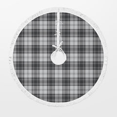 Clan Douglas Grey Modern Tartan Christmas Tree Skirt SM71 Douglas Grey Modern Tartan Tartan Christmas   