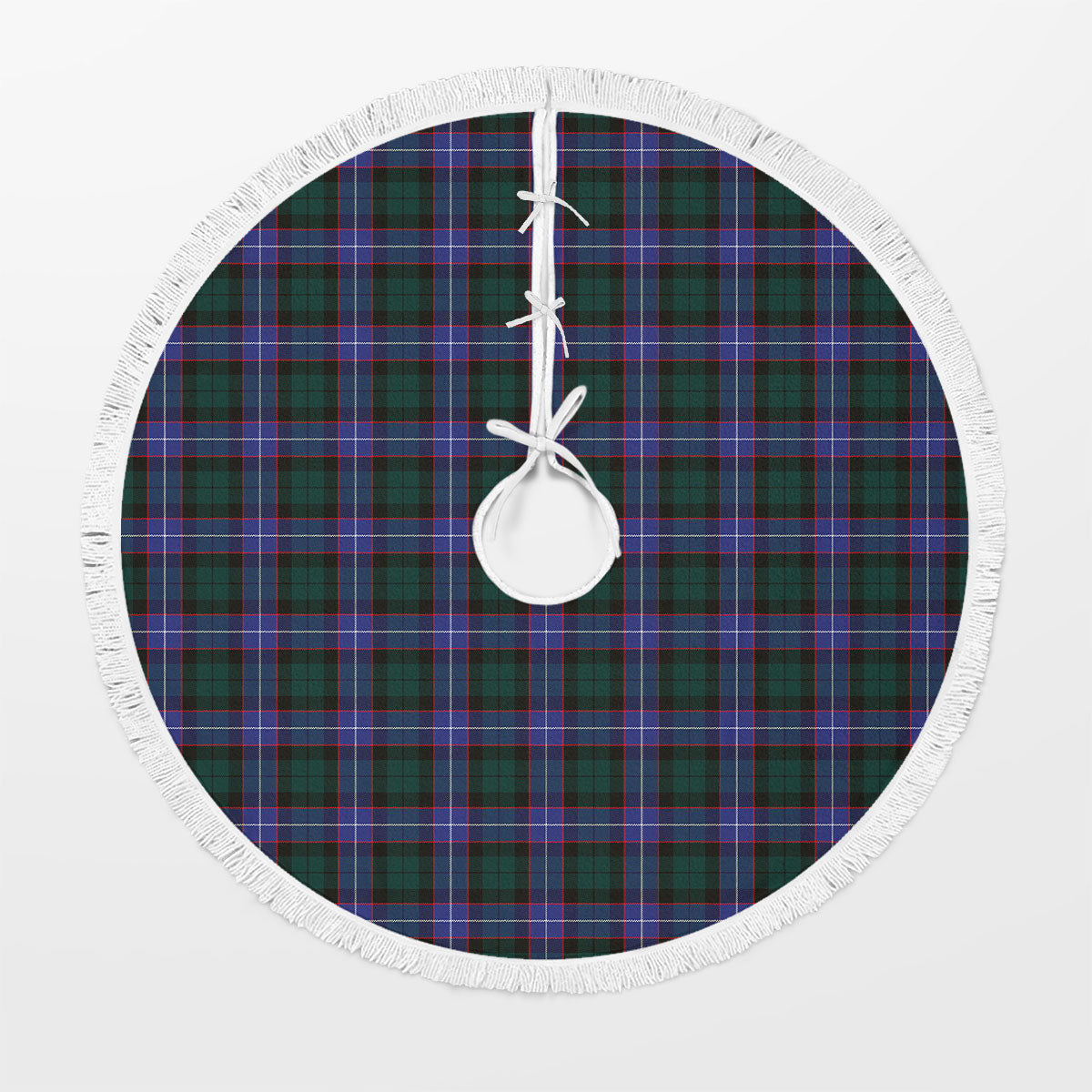 Clan Hunter Modern Tartan Christmas Tree Skirt EC56 Hunter Modern Tartan Tartan Christmas   