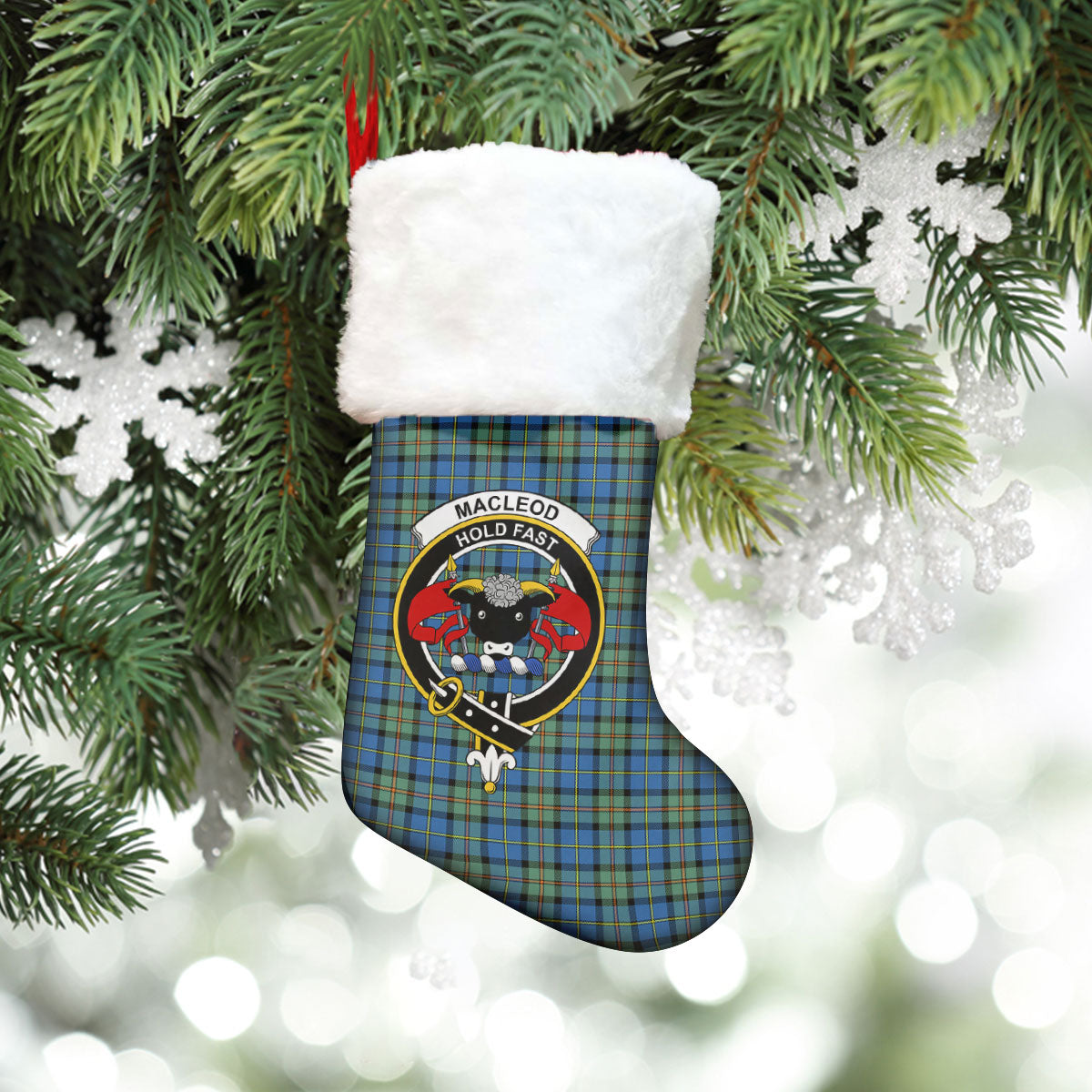 Clan MacLeod of Harris Ancient Tartan Crest Christmas Stocking QW45 MacLeod of Harris Ancient Tartan Tartan Stocking   