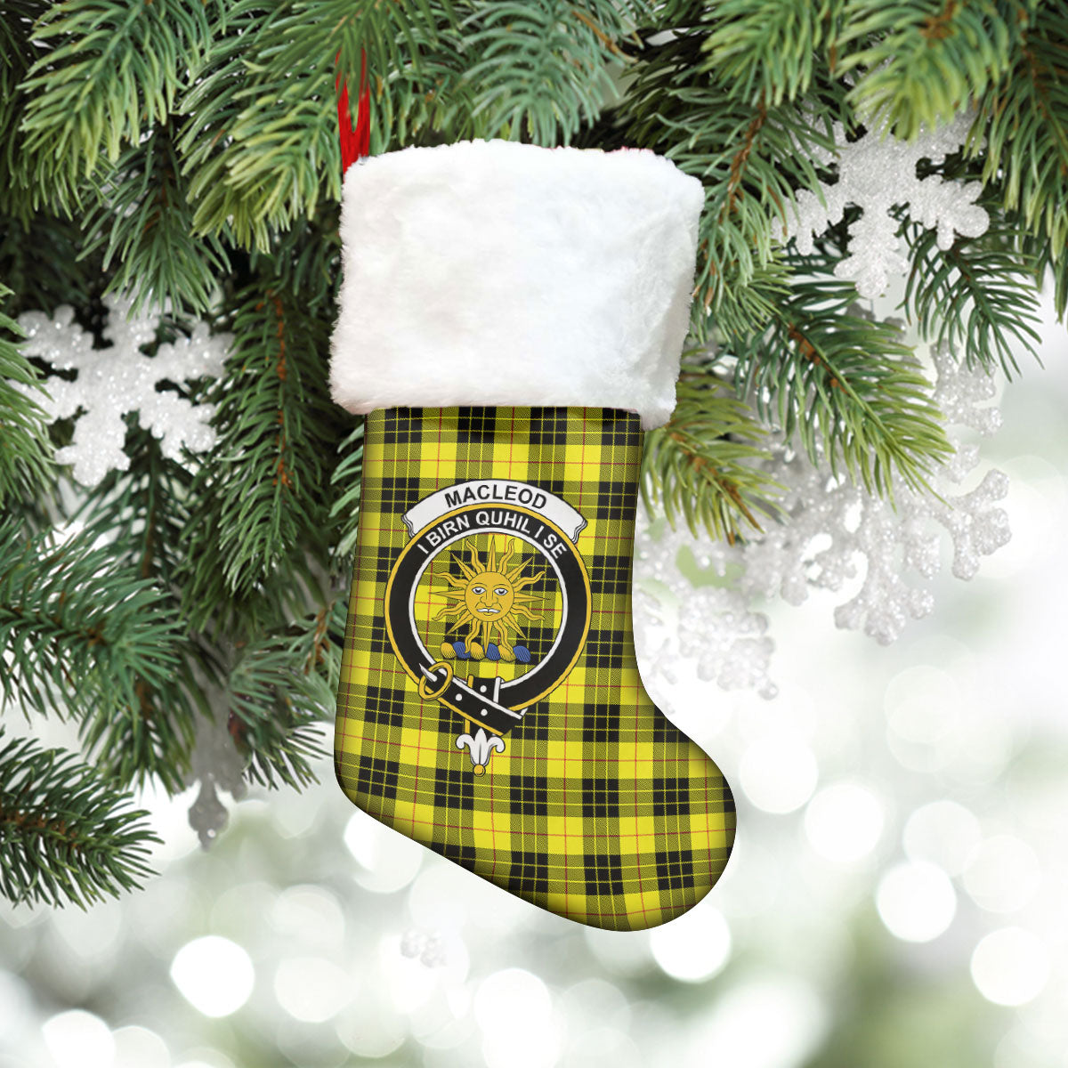 Clan MacLeod of Lewis Modern Tartan Crest Christmas Stocking CG59 MacLeod of Lewis Modern Tartan Tartan Stocking   
