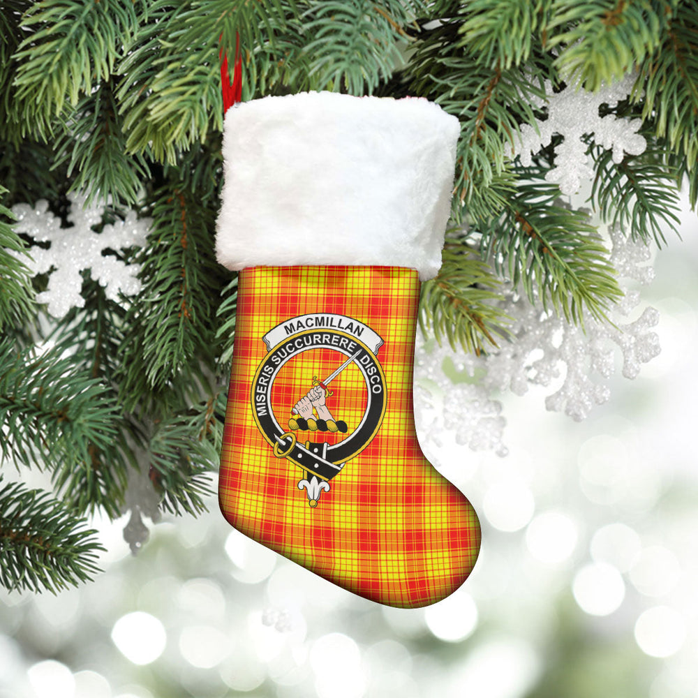 Clan MacMillan Clan Tartan Crest Christmas Stocking EH70 MacMillan Clan Tartan Tartan Stocking   