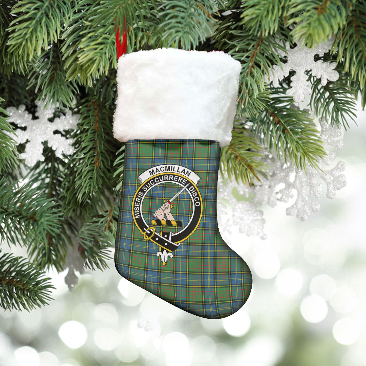 Clan MacMillan Hunting Ancient Tartan Crest Christmas Stocking XR23 MacMillan Hunting Ancient Tartan Tartan Stocking   
