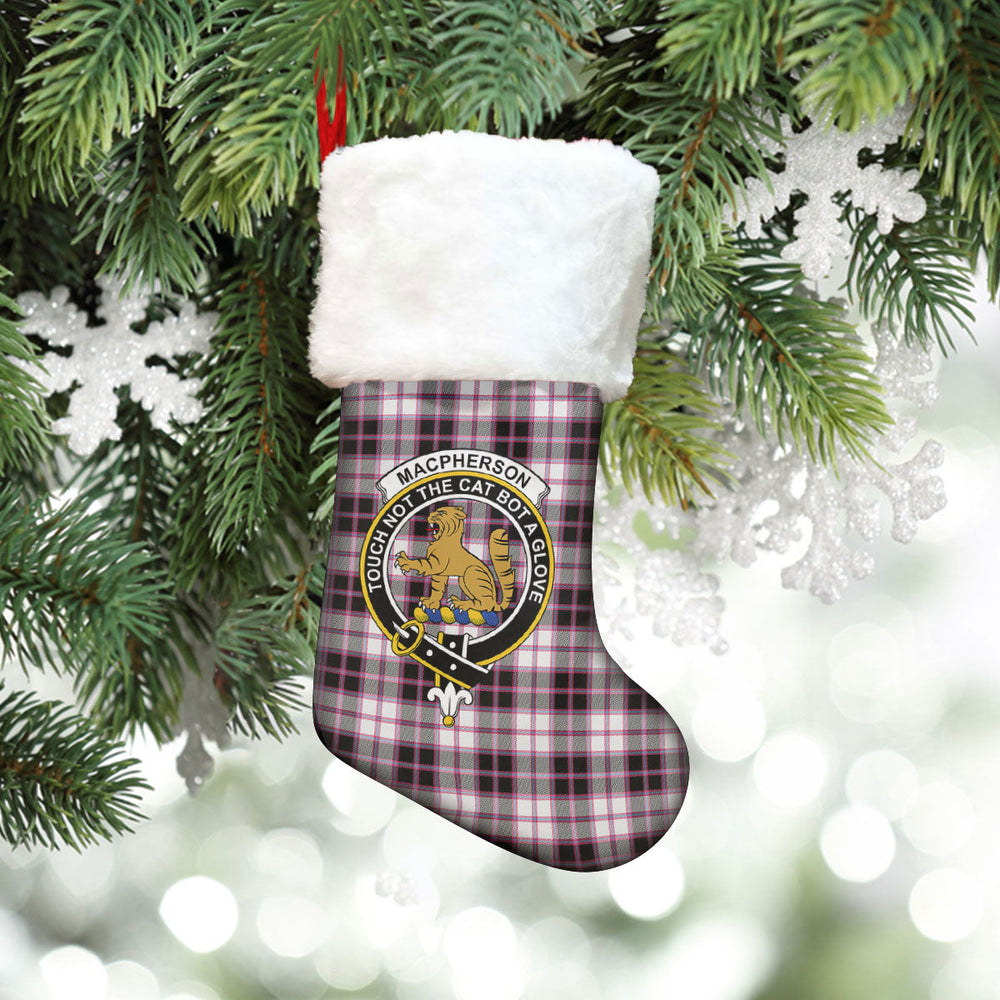 Clan MacPherson Hunting Modern Tartan Crest Christmas Stocking DL15 MacPherson Hunting Modern Tartan Tartan Stocking   
