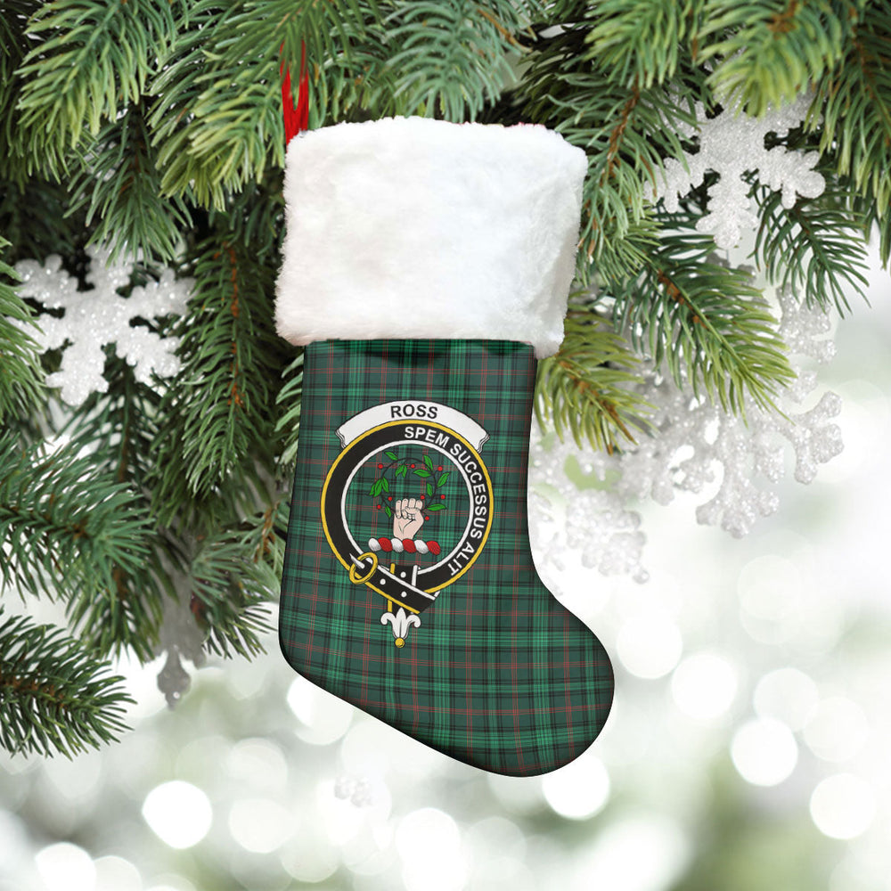 Clan Ross Hunting Modern Tartan Crest Christmas Stocking EU44 Ross Hunting Modern Tartan Tartan Stocking   