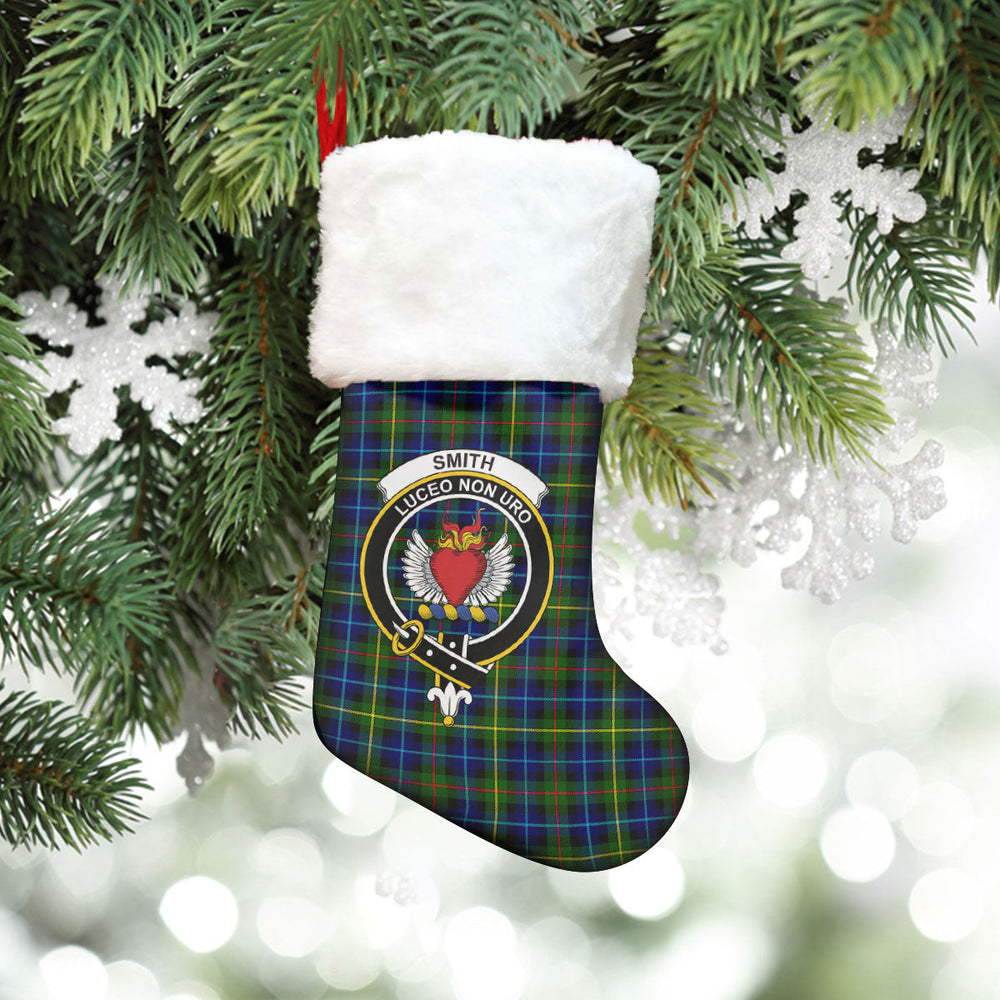 Clan Smith Modern Tartan Crest Christmas Stocking JJ48 Smith Modern Tartan Tartan Stocking   