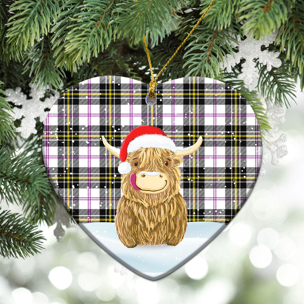Clan MacPherson Dress Modern Tartan Christmas Ceramic Ornament Highland Cows Style LZ13 MacPherson Dress Modern Tartan Tartan Ornament   