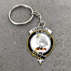 Clan Campbell Tartan Crest Keychain ON13 Clan Campbell Tartan Today   