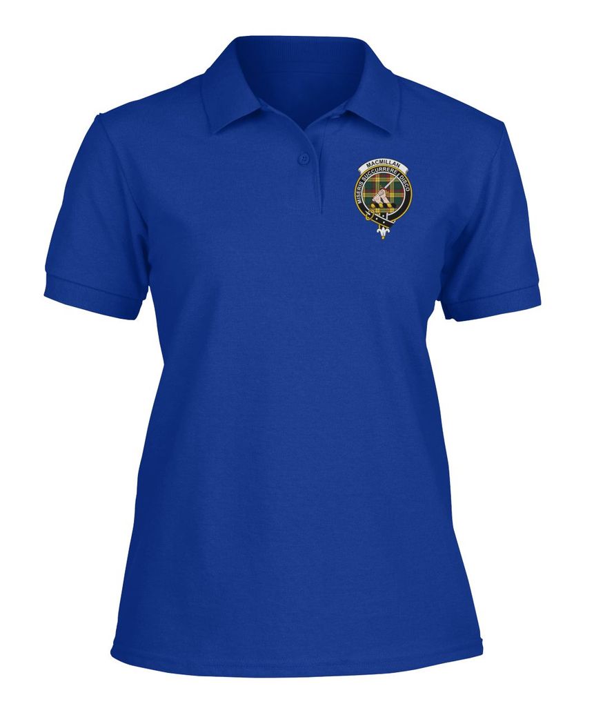 Clan MacMillan Family Crest Polo T-Shirt WH99 MacMillan Tartan Tartan Polo   