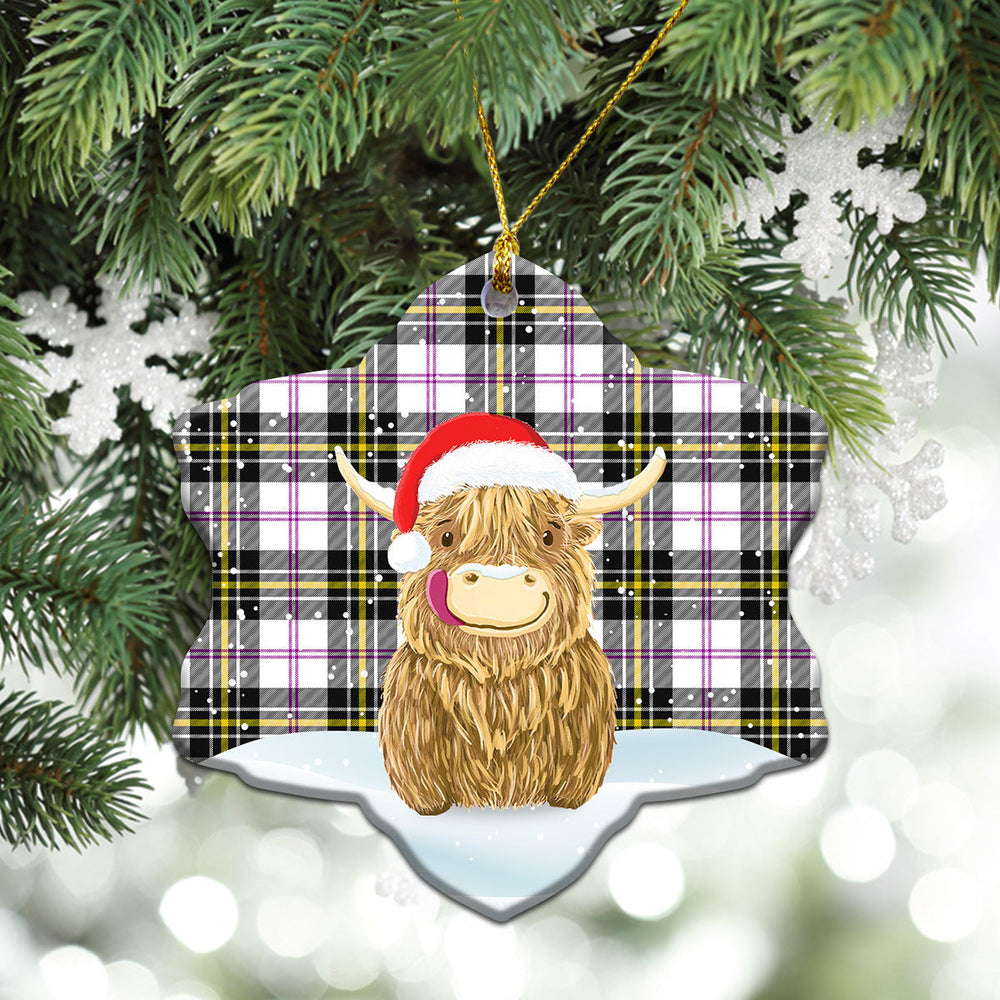Clan MacPherson Dress Modern Tartan Christmas Ceramic Ornament Highland Cows Style LZ13 MacPherson Dress Modern Tartan Tartan Ornament   