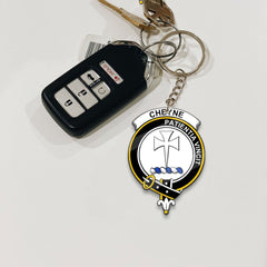 Clan Cheyne Tartan Crest Keychain GK54 Clan Cheyne Tartan Today   