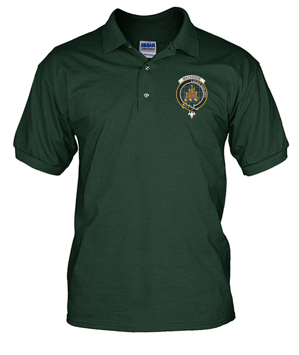 Clan Mackenzie Family Crest Polo T-Shirt VS VA90 Mackenzie Tartan VS Tartan Polo   