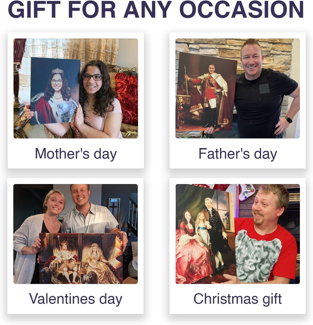 Turn Me Royal Personalized Portrait from Your Photo, Custom Tartan. Custom Canvas Wall Art as Gift for Men  Tartan Today   