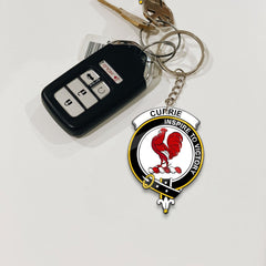 Clan Currie Tartan Crest Keychain DT30 Clan Currie Tartan Today   