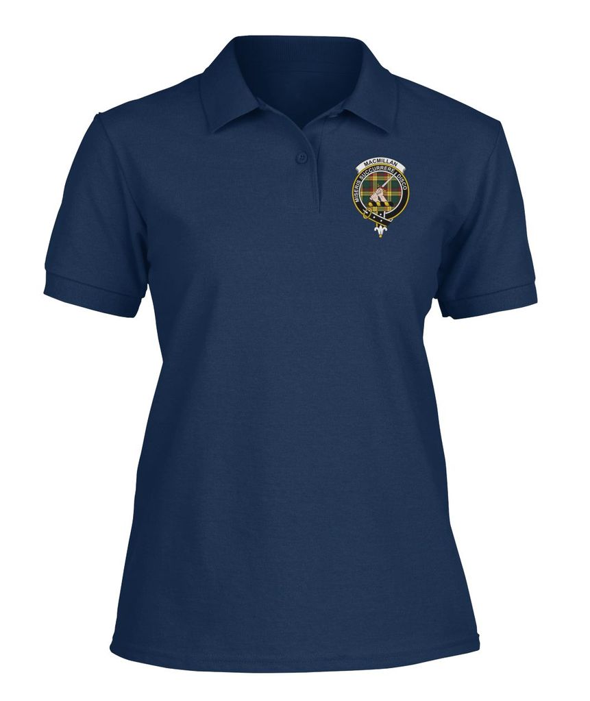 Clan MacMillan Family Crest Polo T-Shirt WH99 MacMillan Tartan Tartan Polo   