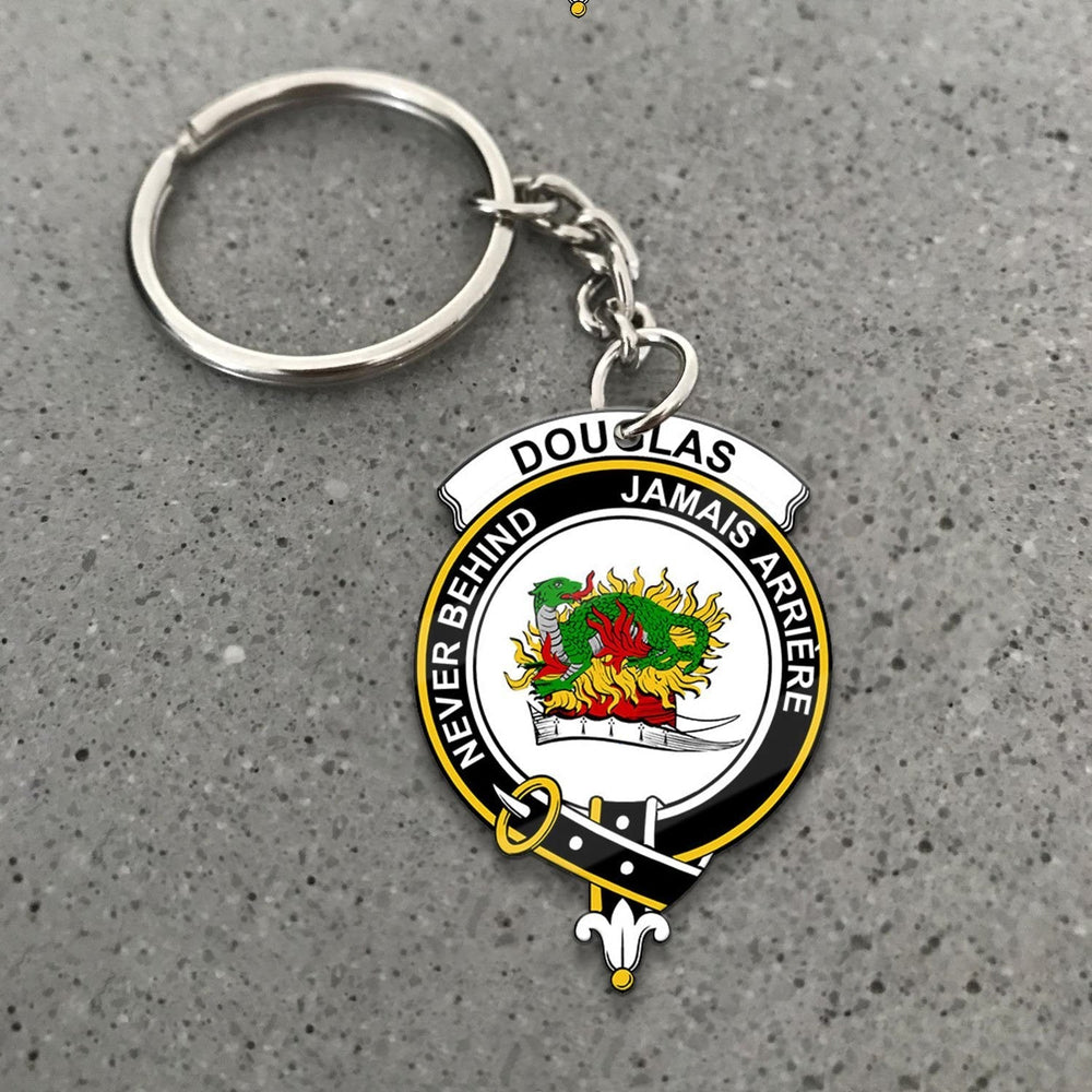 Clan Douglas Tartan Crest Keychain KS83 Clan Douglas Tartan Today   