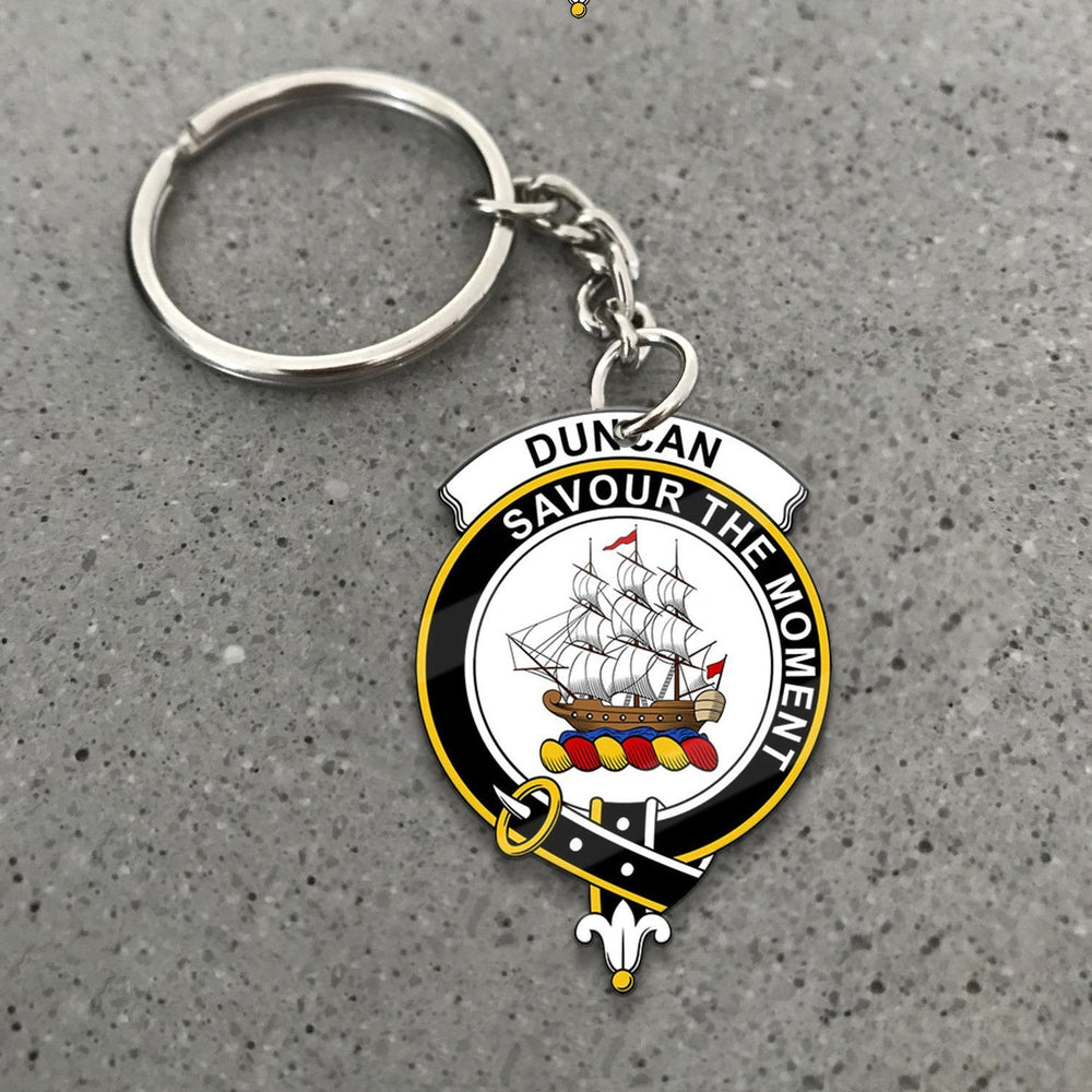 Clan Duncan Tartan Crest Keychain ME72 Clan Duncan Tartan Today   