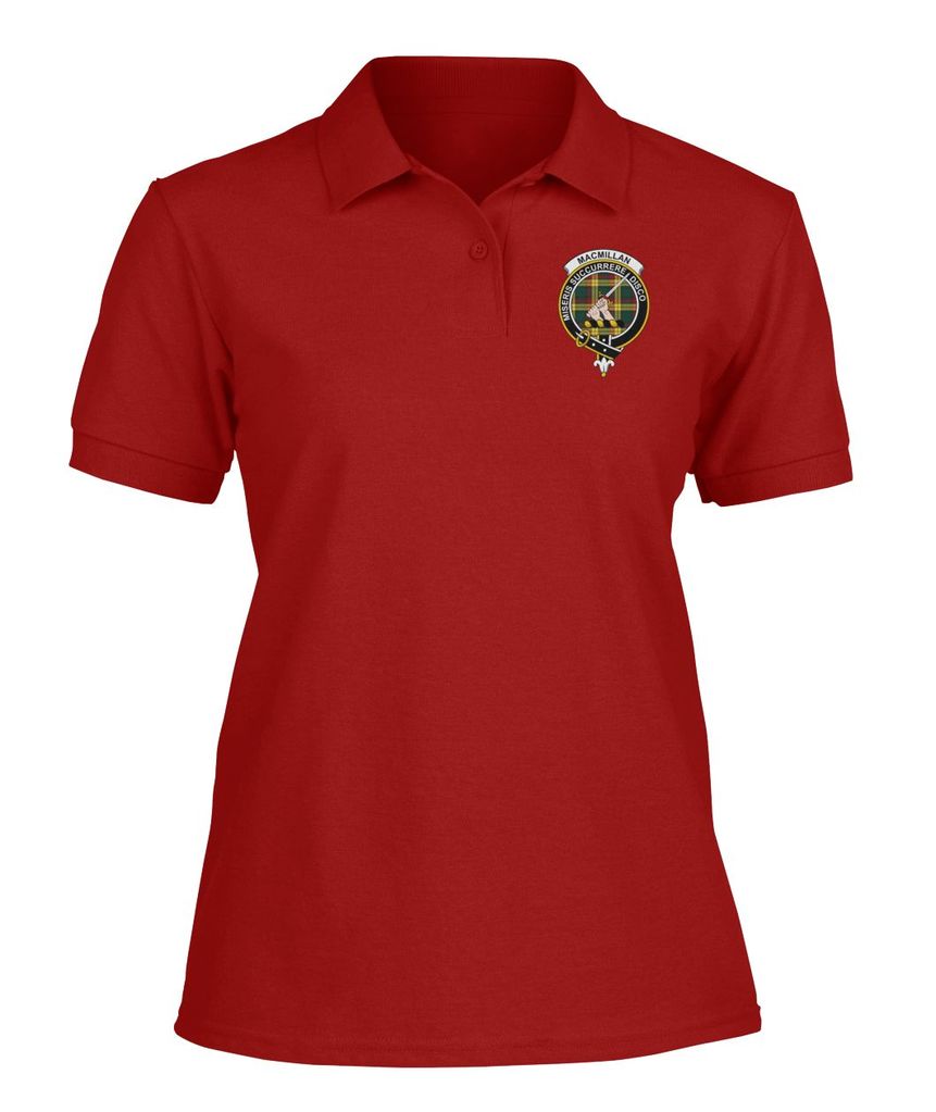 Clan MacMillan Family Crest Polo T-Shirt WH99 MacMillan Tartan Tartan Polo   