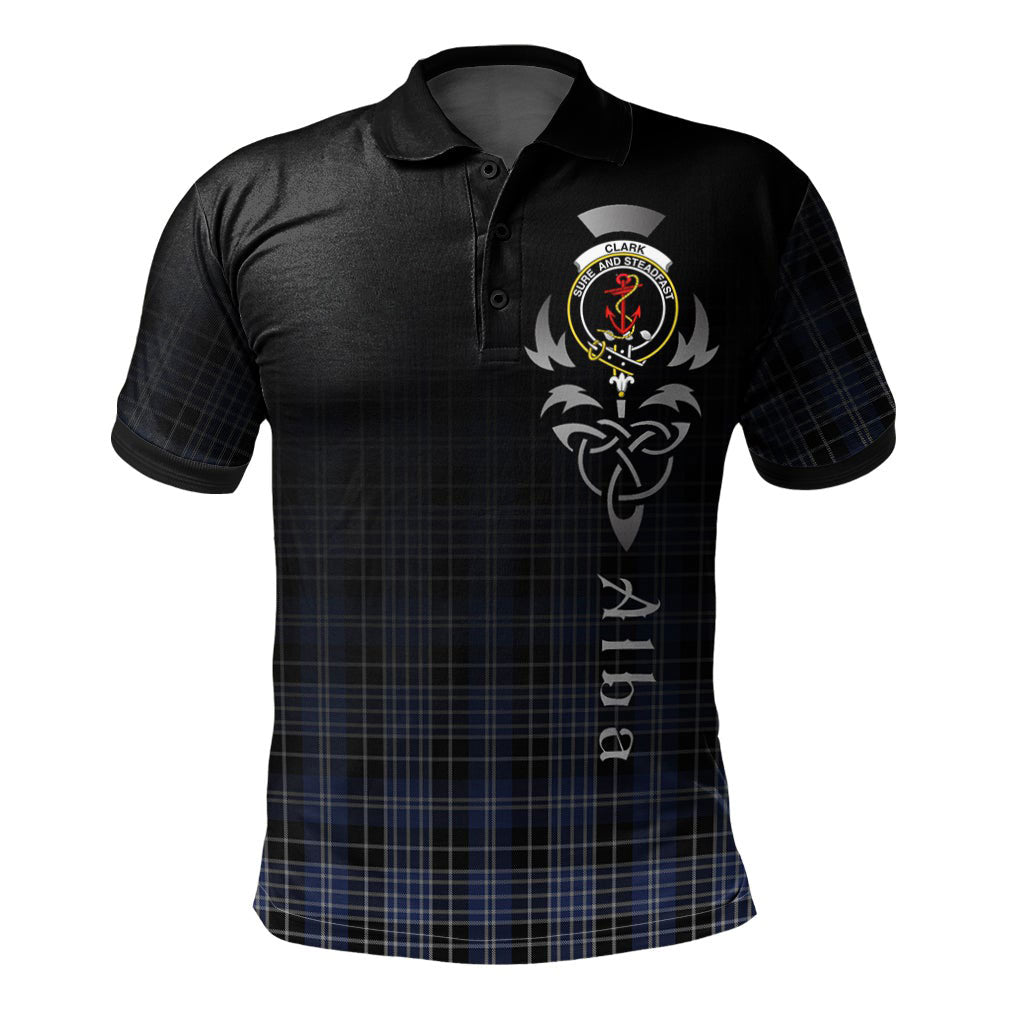 Clan Clark 02 Tartan Polo Shirt - Alba Celtic Style JM31 Clark 02 Tartan Tartan Polo   