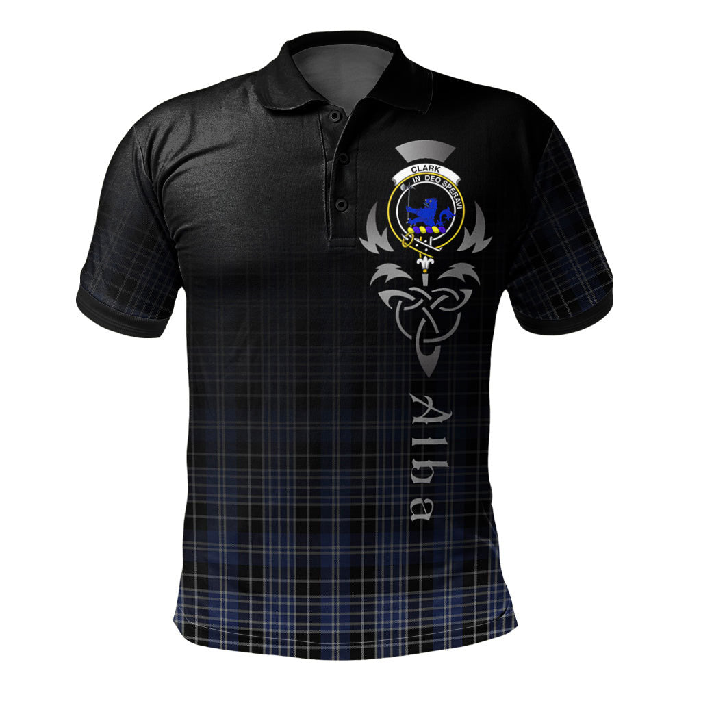 Clan Clark (Lion) 02 Tartan Polo Shirt - Alba Celtic Style LJ19 Clark (Lion) 02 Tartan Tartan Polo   